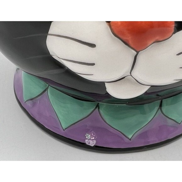 Blue Sky Clayworks Retro Halloween Black Cat Ceramic Mug Heather Goldminc *READ - Picture 5 of 8